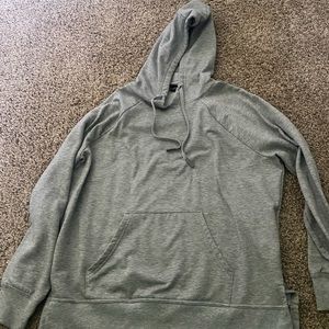 gray hoodie